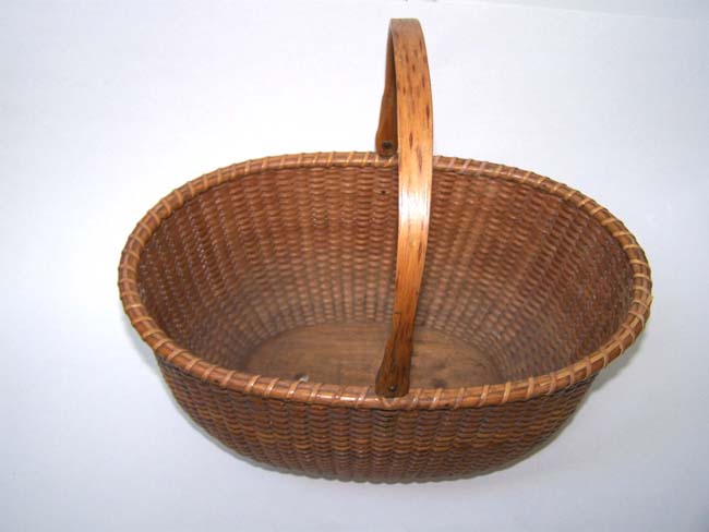 An exceptionally fine Oval Nantucket Basket made by William D. Appleton circa 1880-1890 — image 2